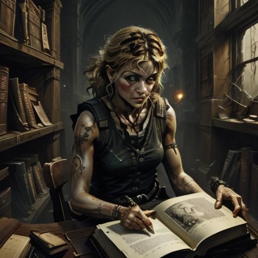 Magical Women Revealed in an Antique Book