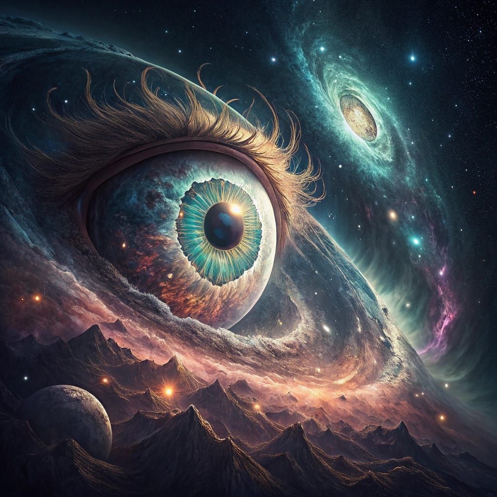 Cosmic Biomechanical Eyeball in Space