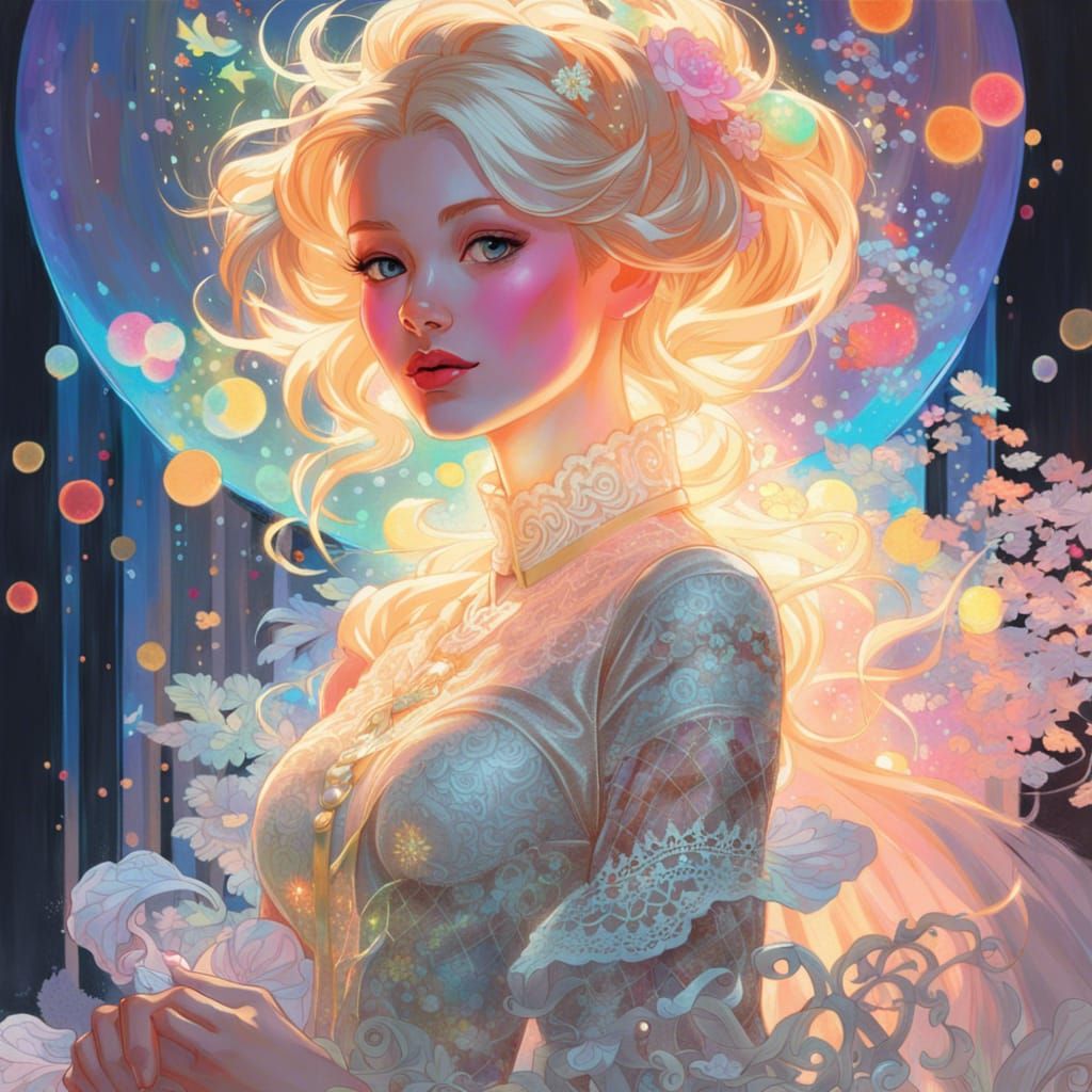 Rainbow Lace Kingdom: Hyper-Realistic Fairytale Art