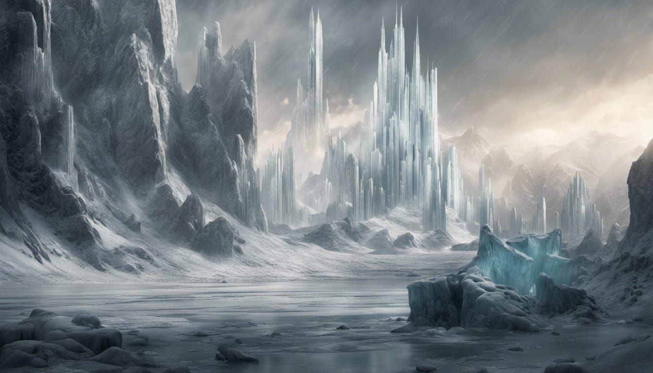 Epic Fortress of Solitude Digital Matte Painting