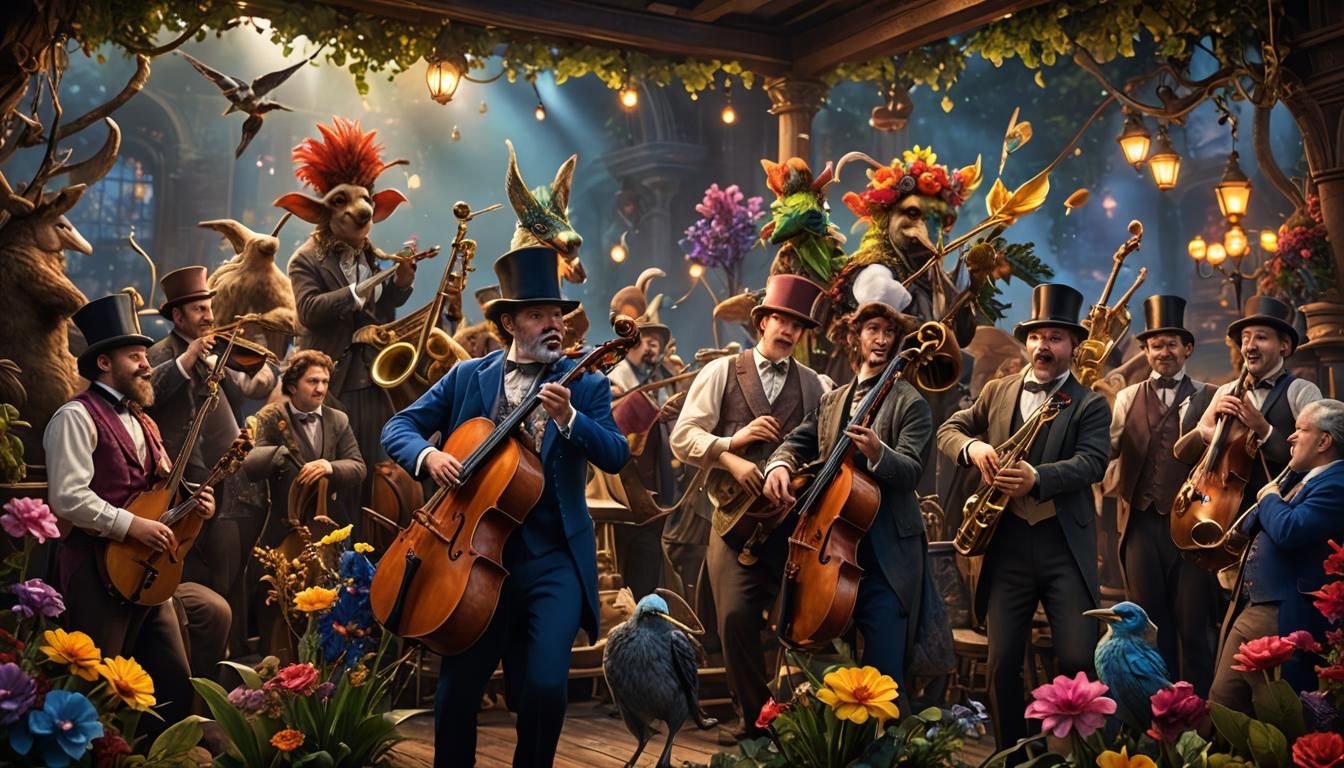 Mythical Ragtime Band: A Photorealistic Masterpiece