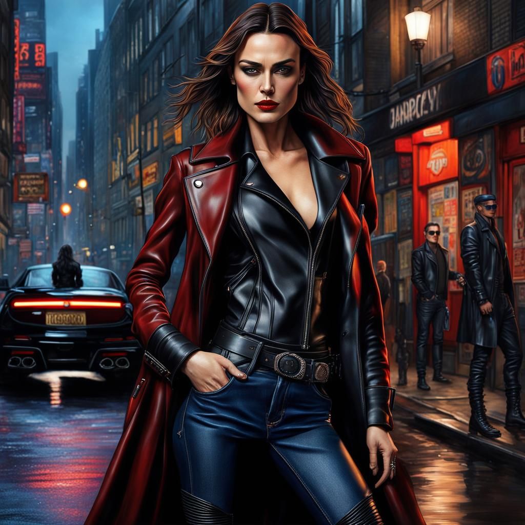 Cyberpunk Rockstar Model in London