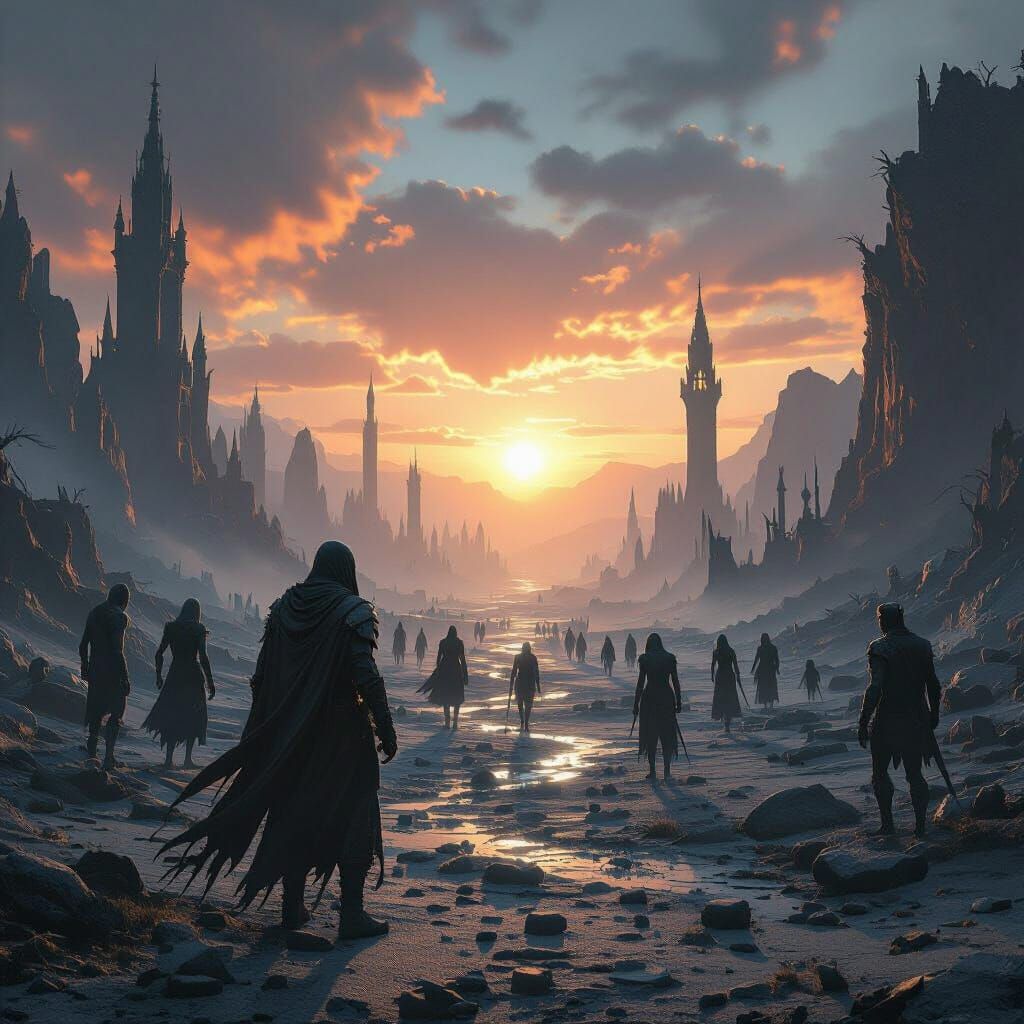 Post-Apocalyptic World with Mythical Creatures in 3D