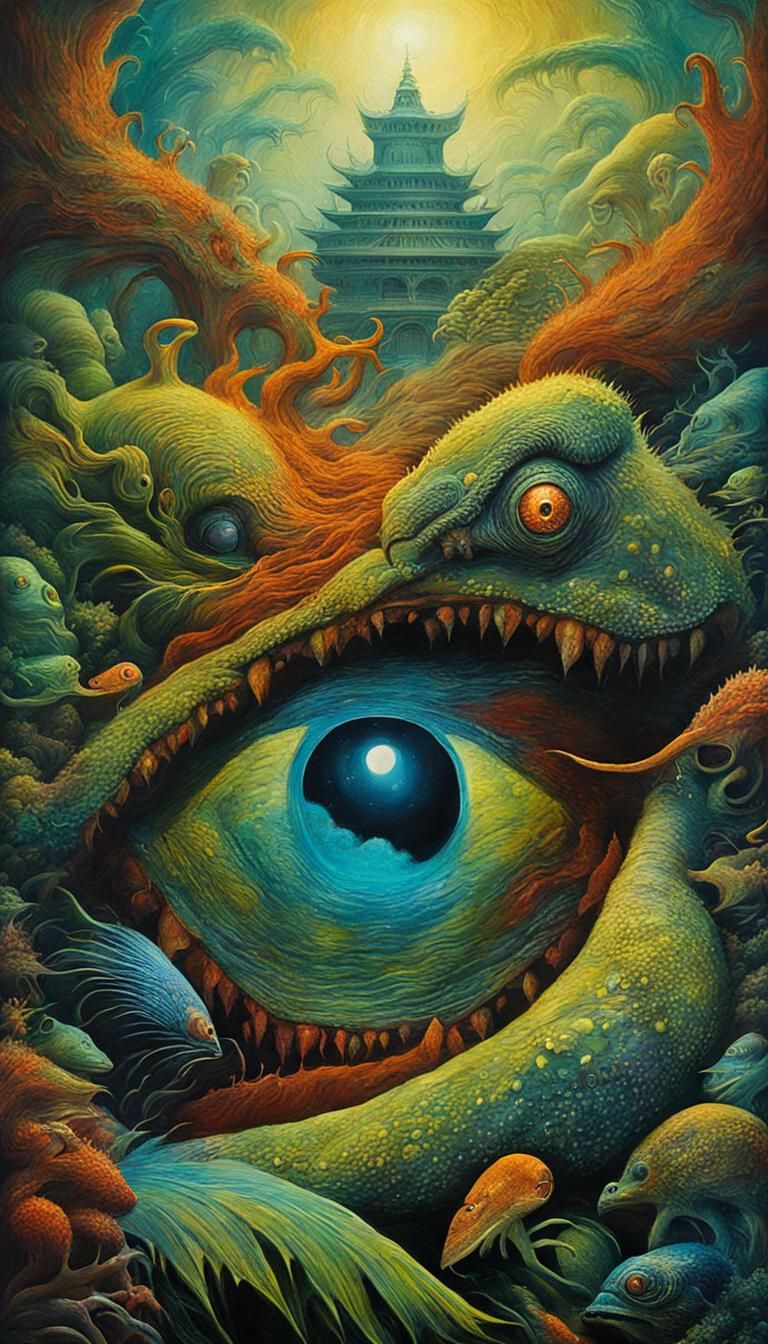 Monster Portrait in Post-Apocalyptic Wonderland
