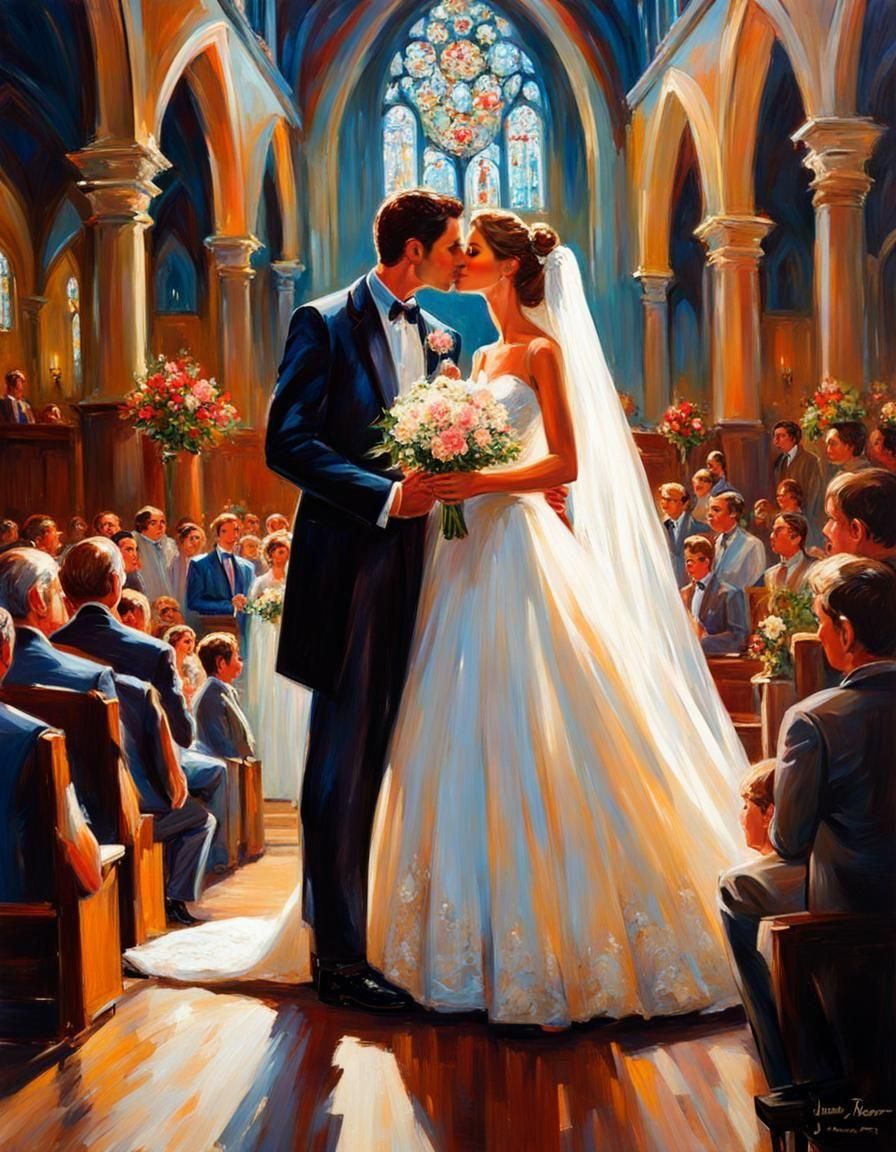 wedding kiss