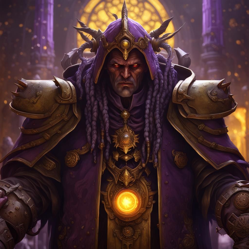 Intricately Detailed Psyker in Dark Fantasy Style