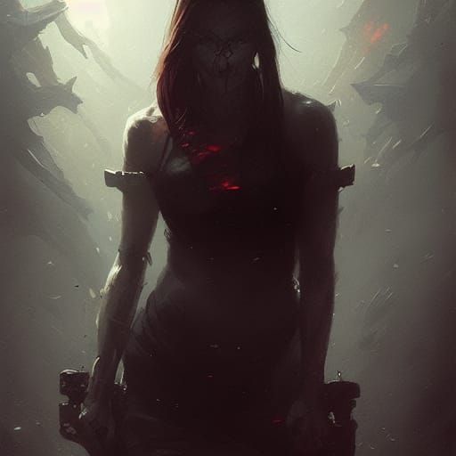 Sinister Self-Awareness Personified: A Dark Fantasy Portrait