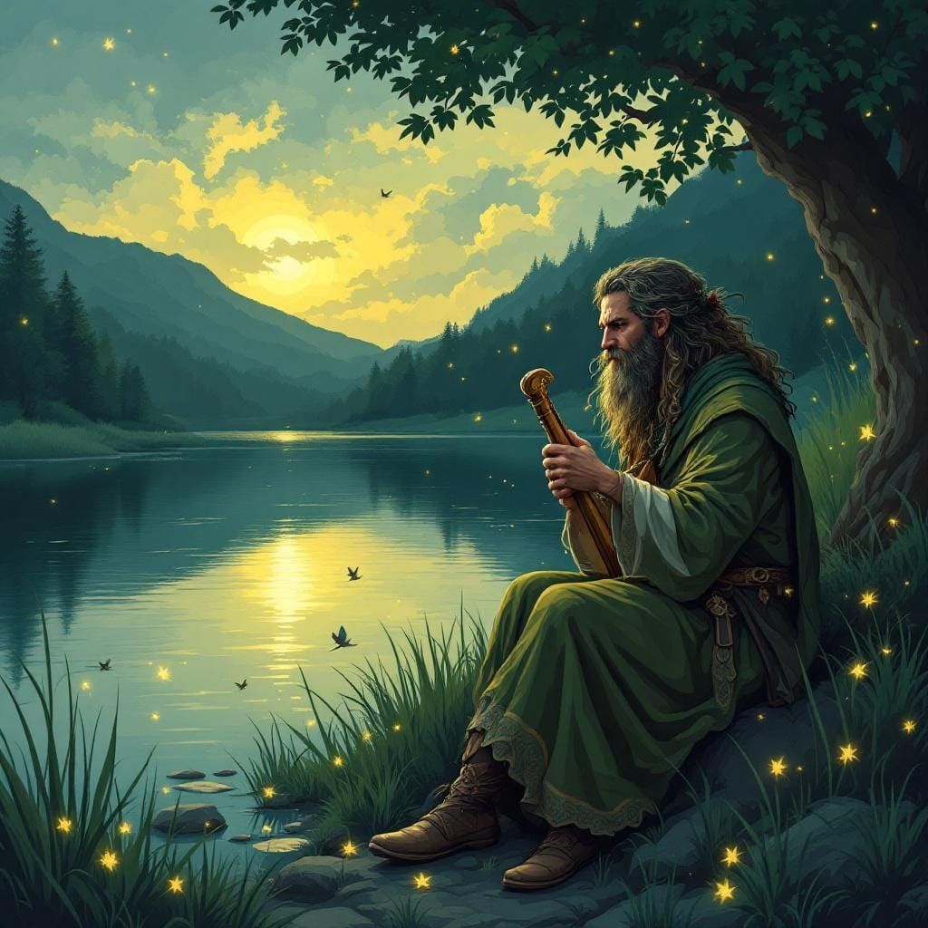 Celtic Bard's Lakeside Harp Song