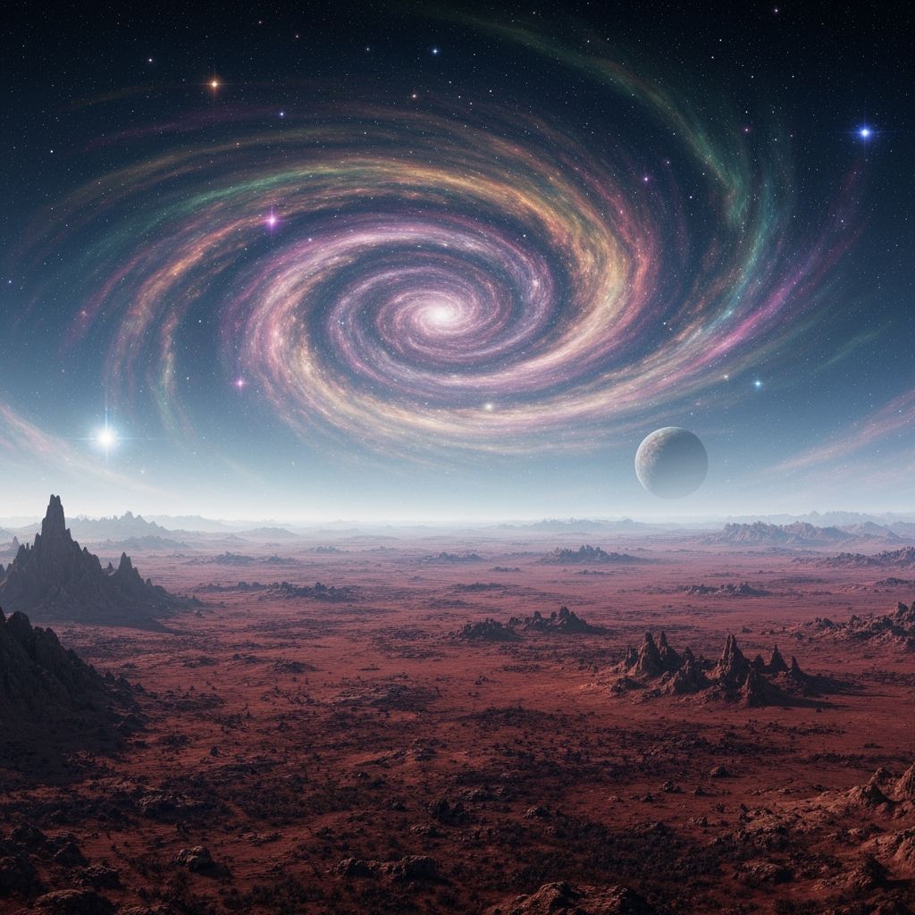 Astronaut on Alien Planet in Hyperdetailed Style