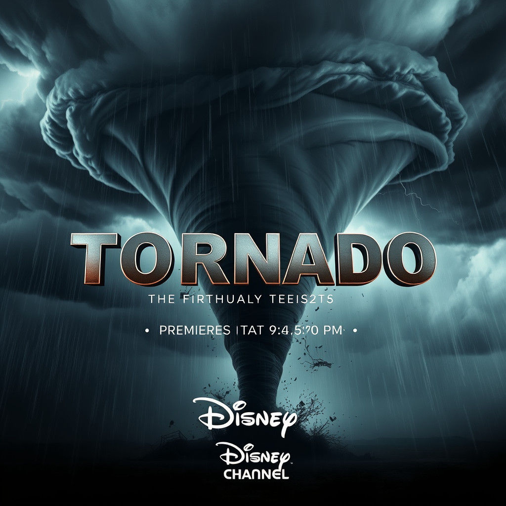 Tornado Movie Poster: Swirling Storm on Disney Channel