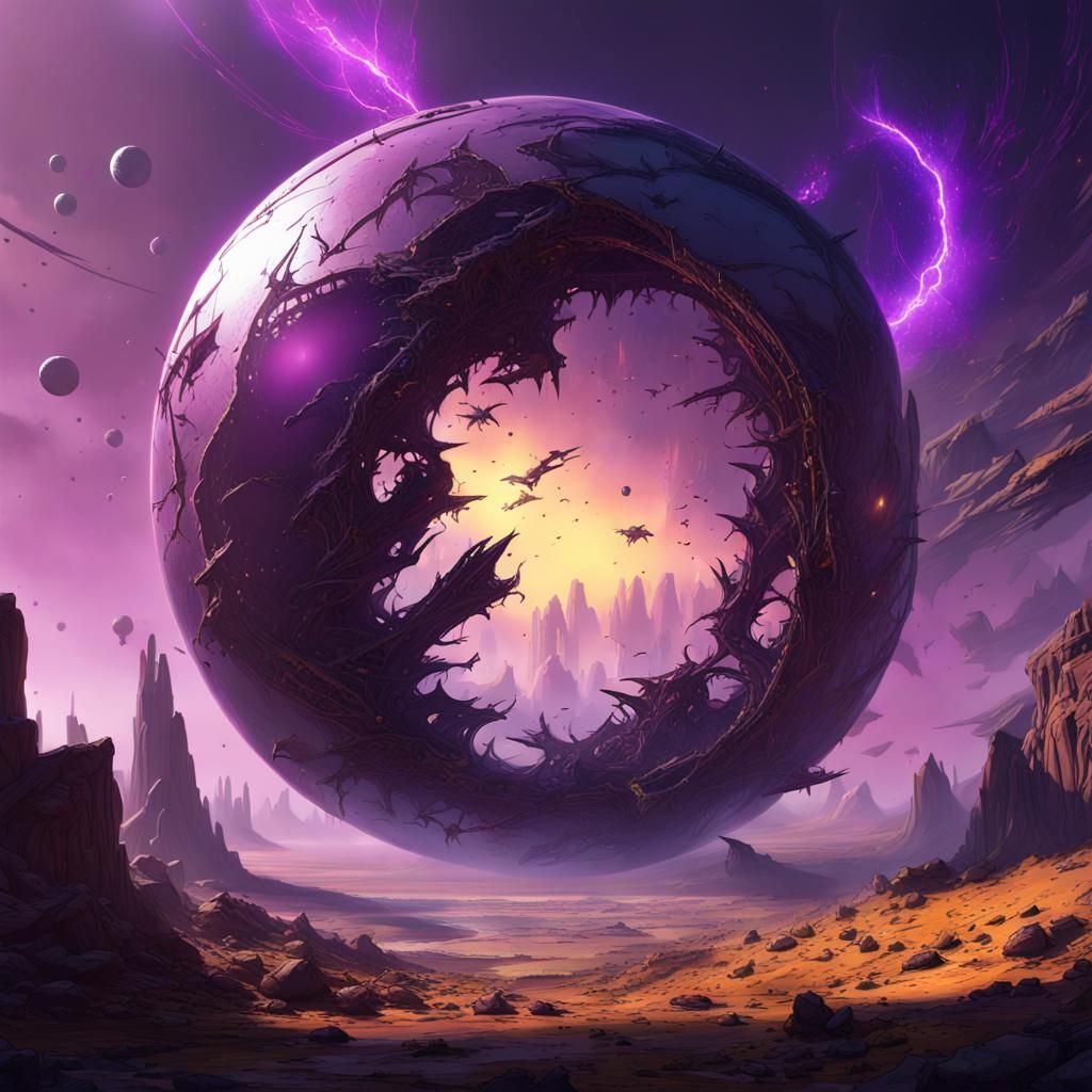 Shattered Planet: Edge of Space in Dark Fantasy Style