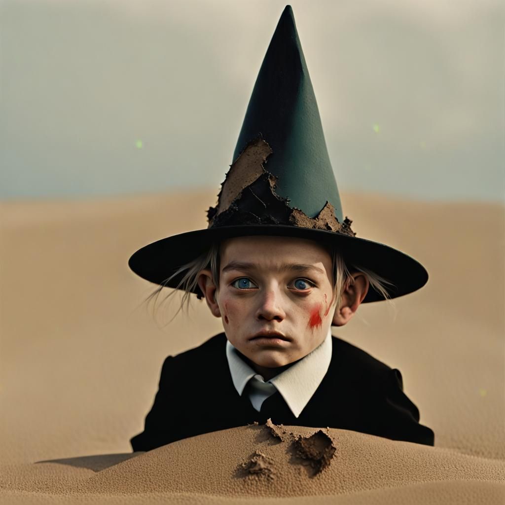 Anxious Garden Gnome in Australian Tonalism Style