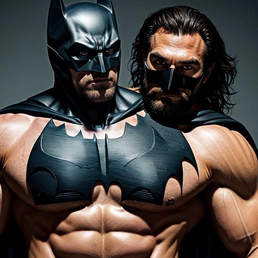 Batman and Aquaman: Shirtless Admiration