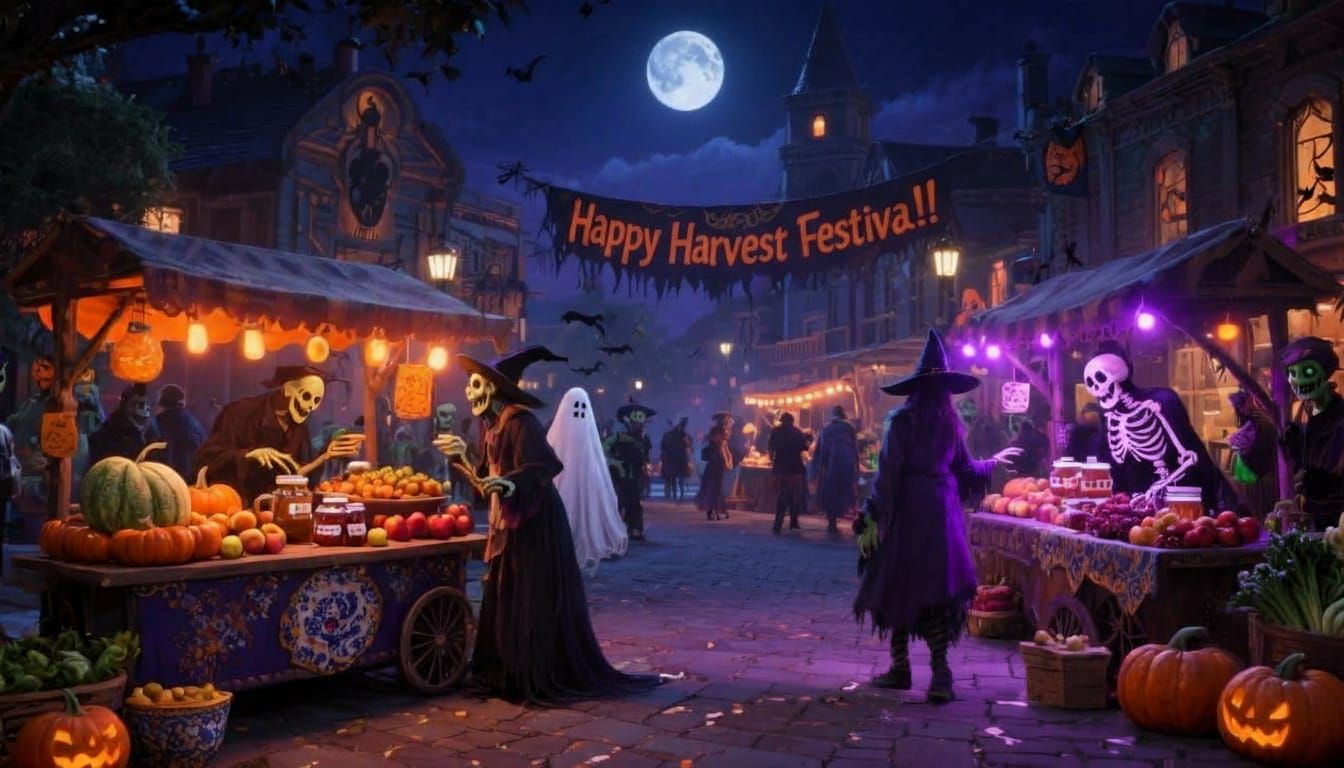 Nightmare Harvest Festival: Ghouls & Skeletons Under Moonlig...