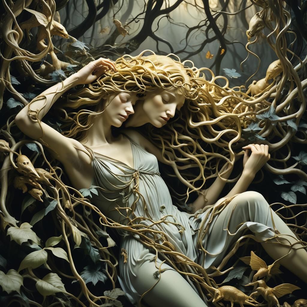 Ethereal Creatures Emerge from Dreamlike Slumber in Botticel...