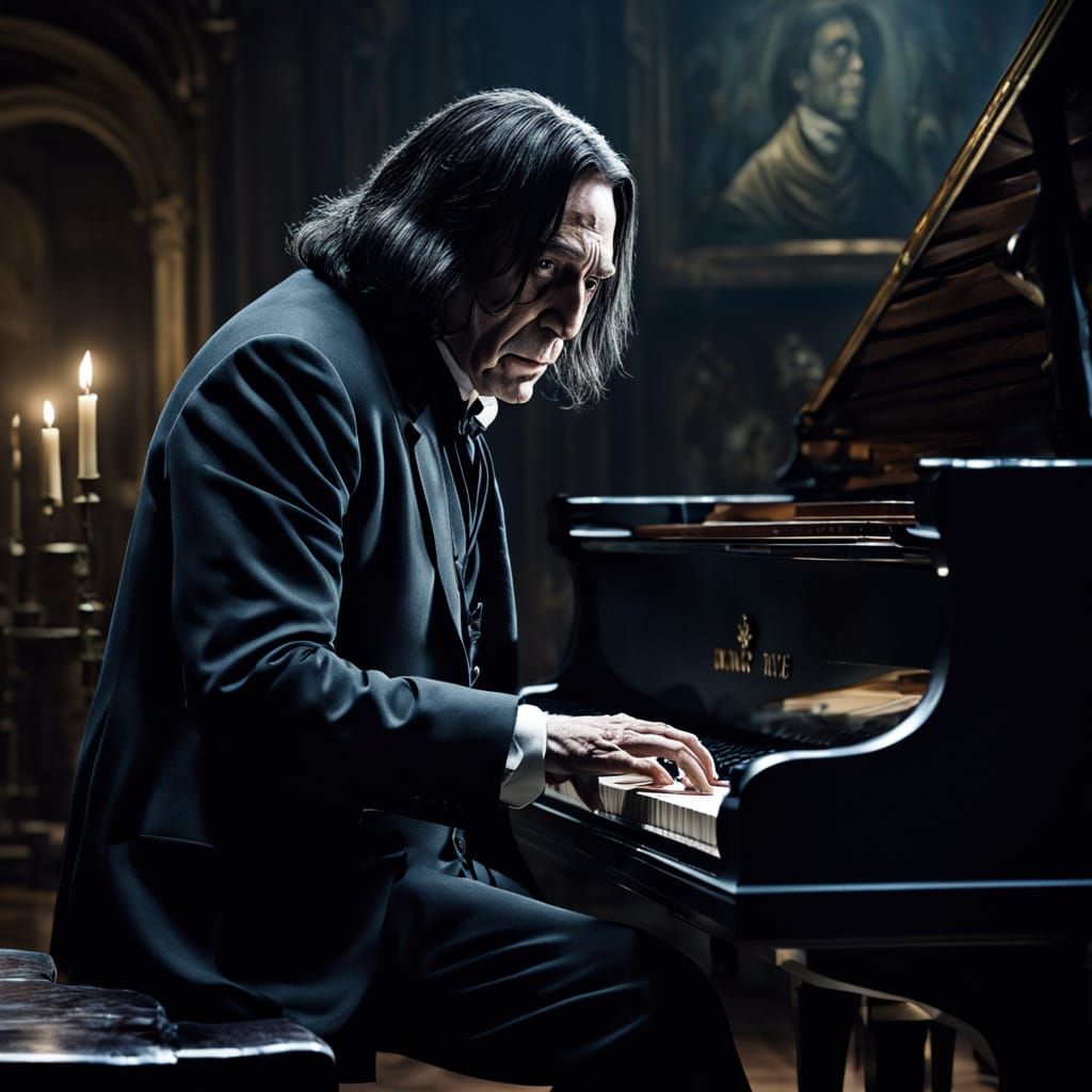 Snape's Mournful Melody in Gainsborough Style