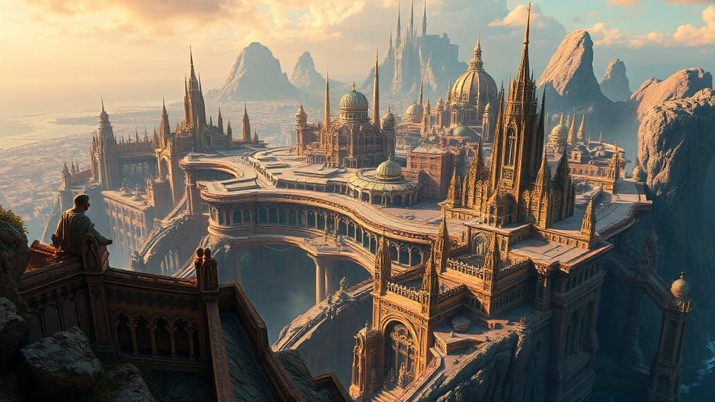 Coastal Metropolis in Art Nouveau Style