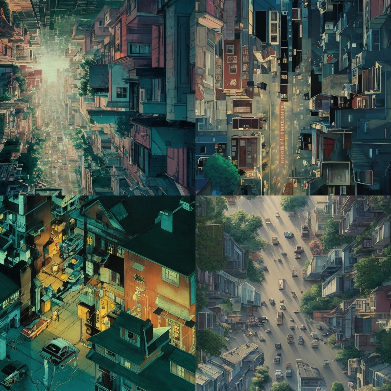 Desolate American Suburbia in Vibrant Filmic Style