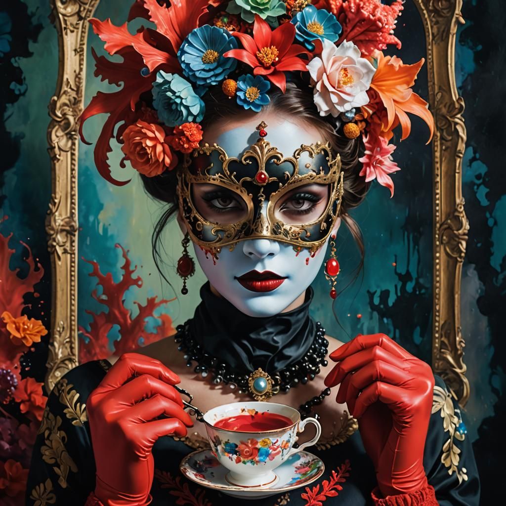 color-graded image in close-up portrait