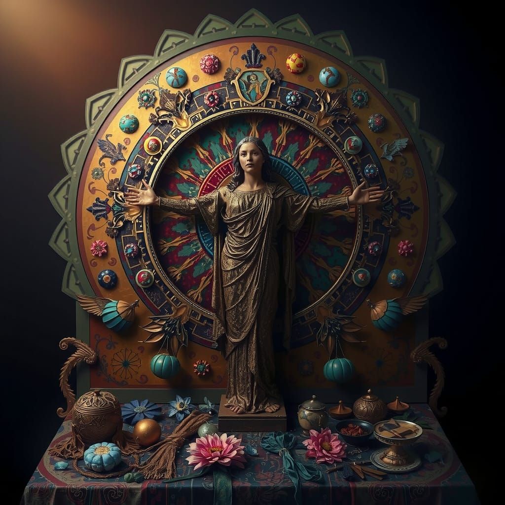 Masterpiece Painting of Beauty and Truth