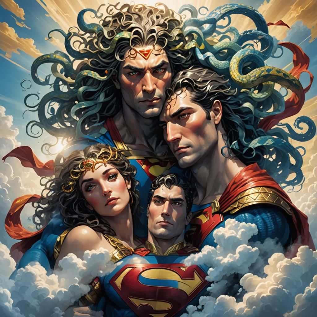 Superman fell in love with Medusa