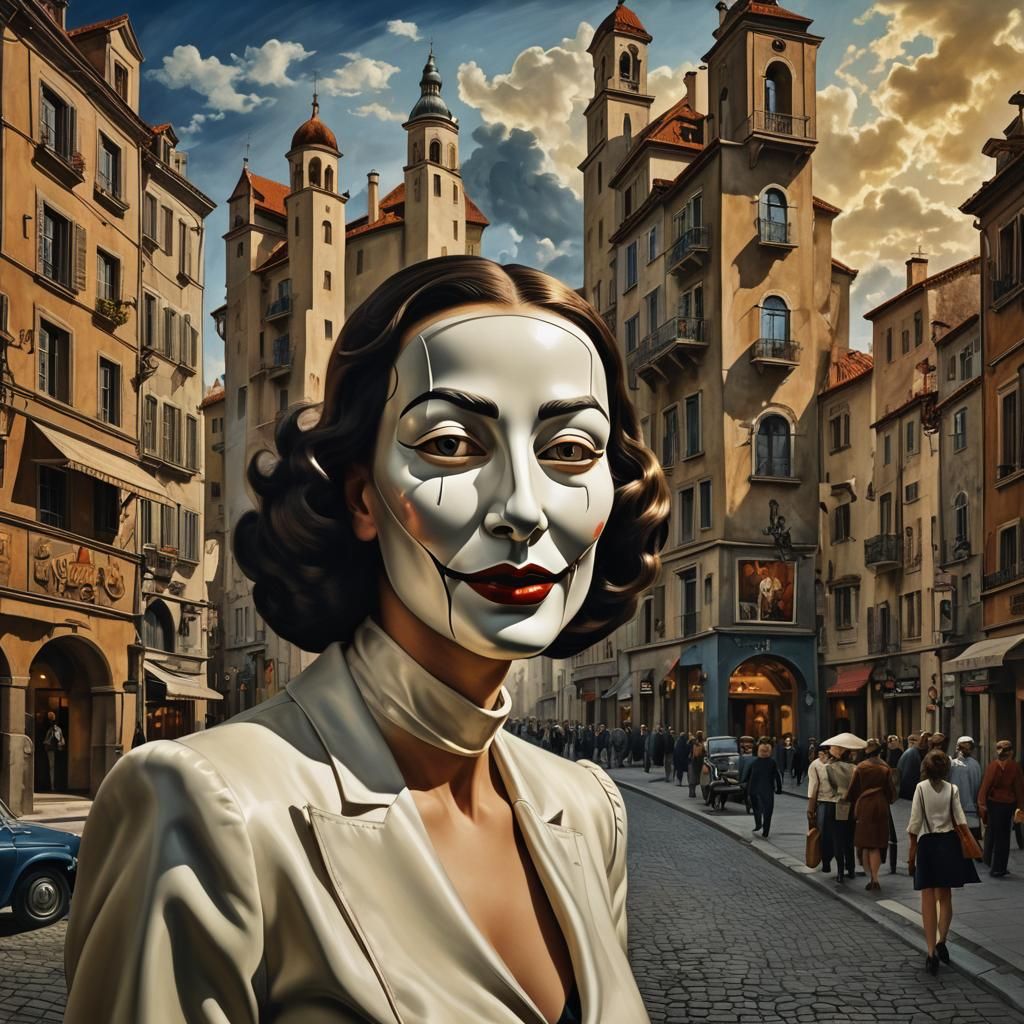 No, dear! It's not a mask ____