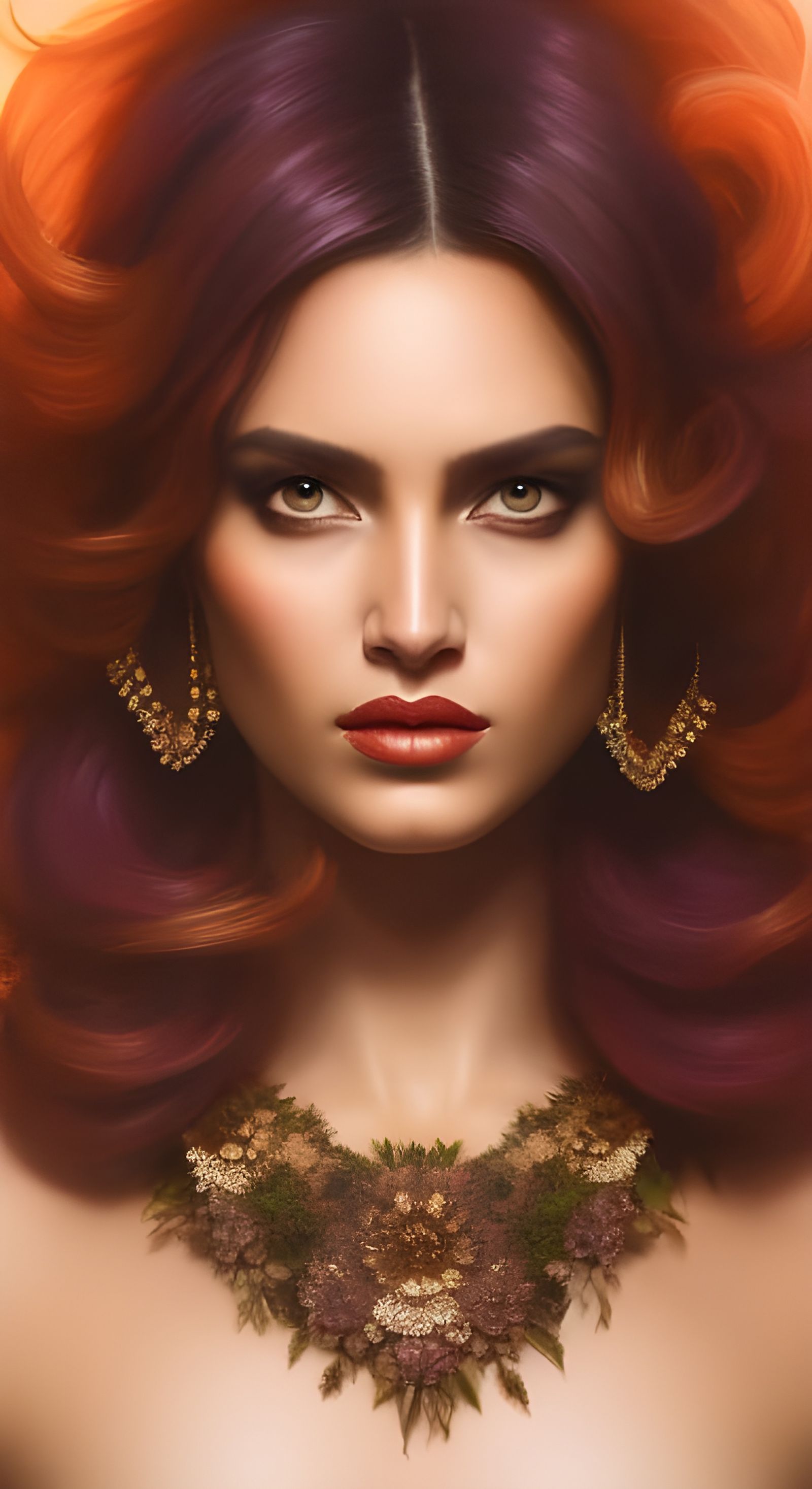 hyper-detailed portrait of a beautiful grunge fashion model ...