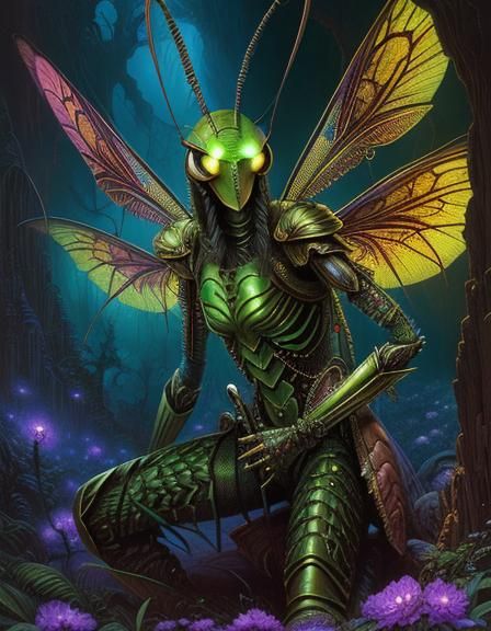 Thri-Kreen Warrior Mantis, By Nita Engle and Josephine Wall ...