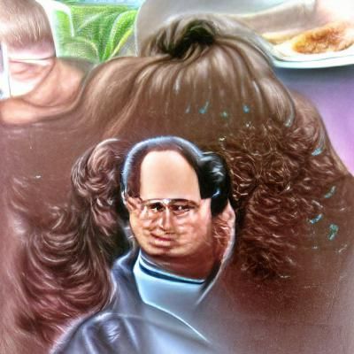 George Costanza with Hair Portrait