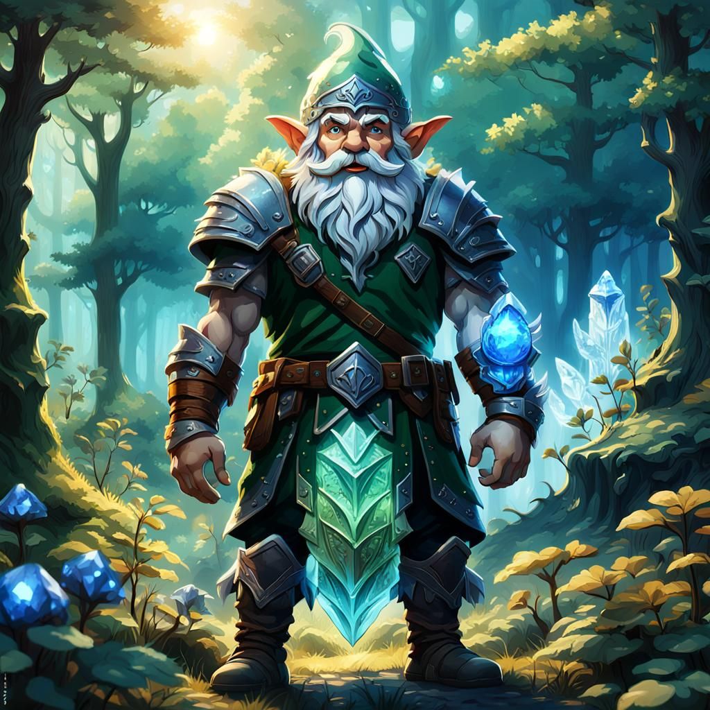 Gnome Centaur in Forest: Fantasy Concept Art