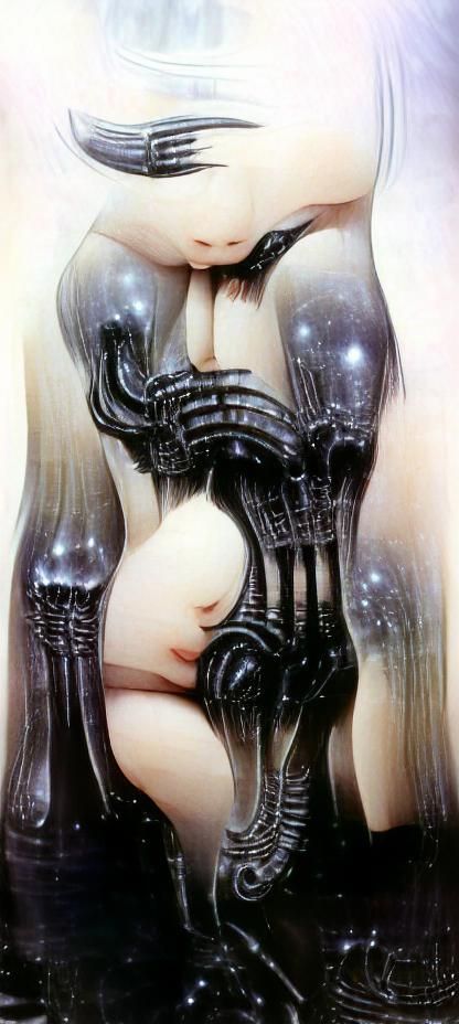 Surreal Fusion: Magical Girl Meets Giger, Stalin, Goth