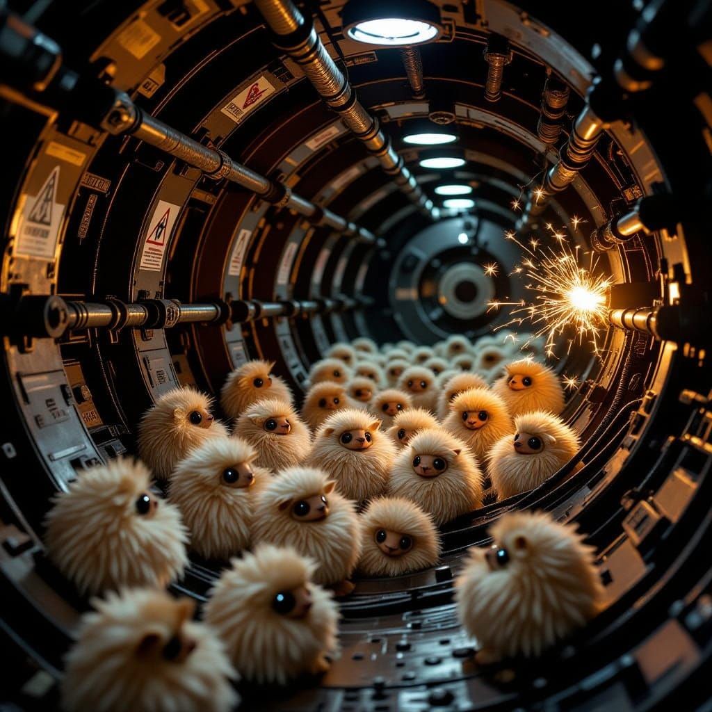 Tribbles in a Klingon Ship Engine Room