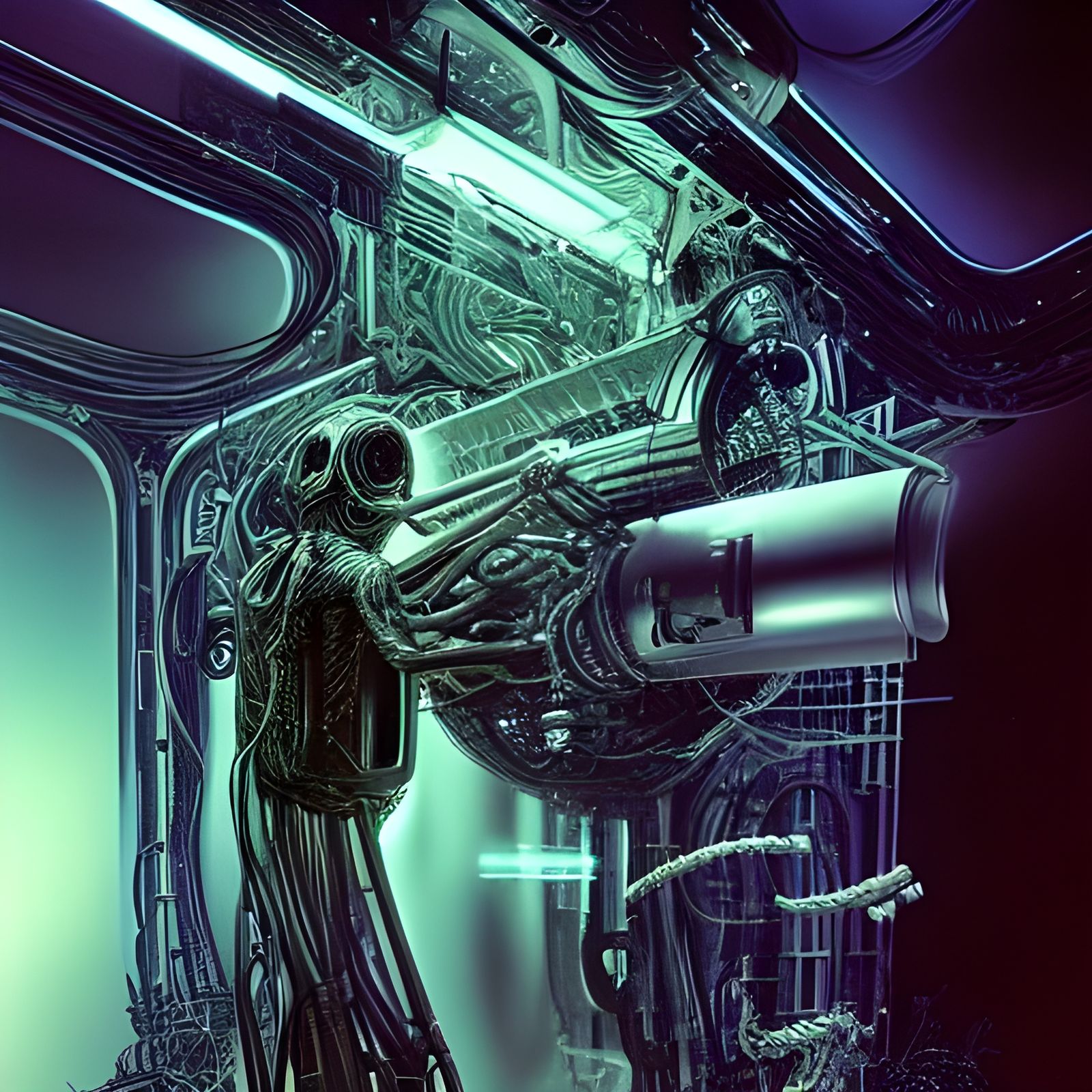 Time Traveler in Cassette Futurism Style