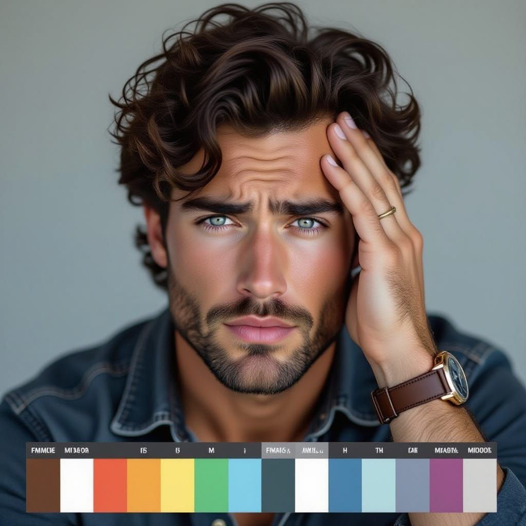 Anguished Man in Burning Throne Room