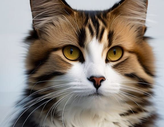 Hyperrealistic Portrait of a Ragdoll Cat as Oil Painting