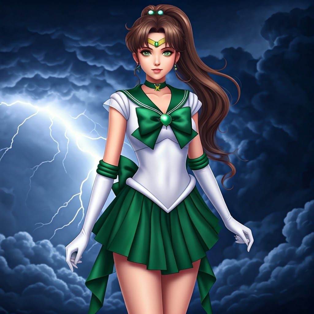 Sailor Jupiter in 8K Anime Style
