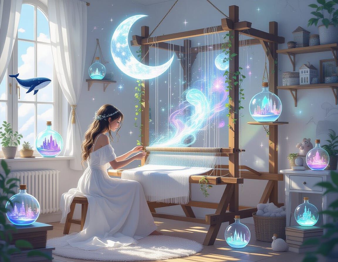 Ethereal Artist Weaves Dreams from Starlight