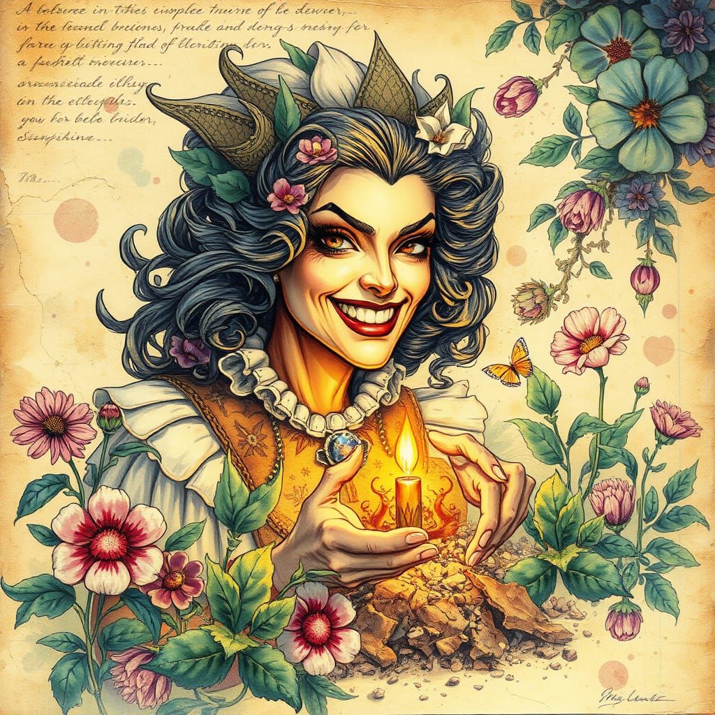 Madame Entropy: Golden Age Illustration of Decay