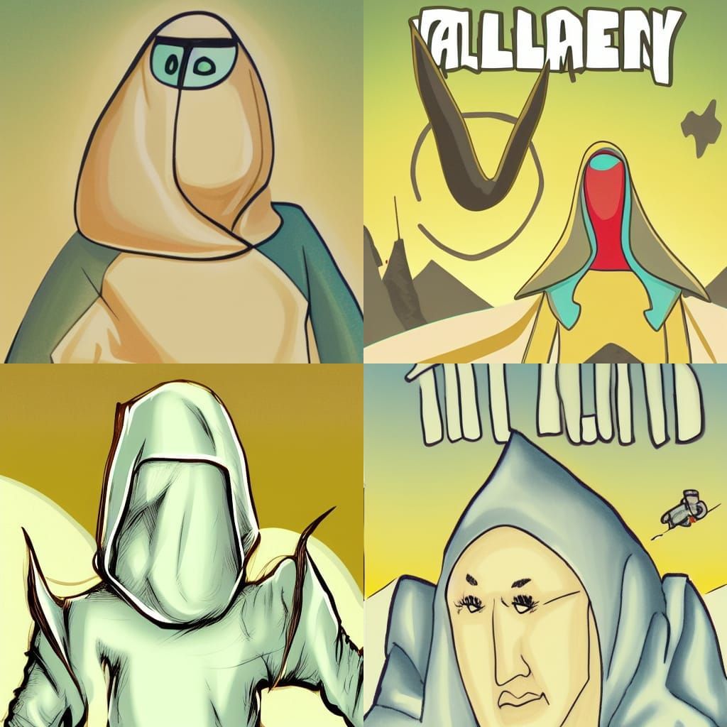 Hooded Alien Figure