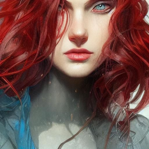 Dual Face Portrait in Hyperdetailed Style