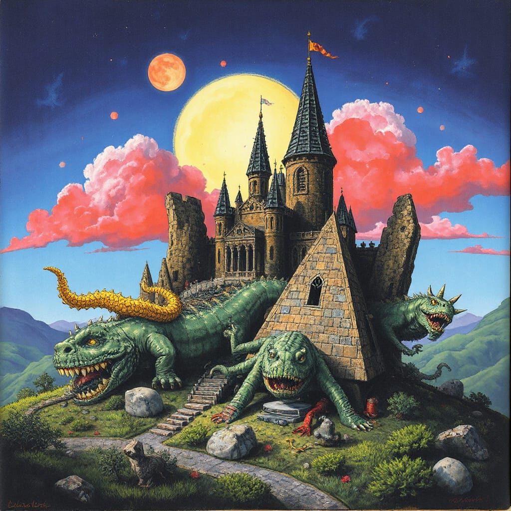 The Castle by Jean Michel Basquiat and tony diterlizzi