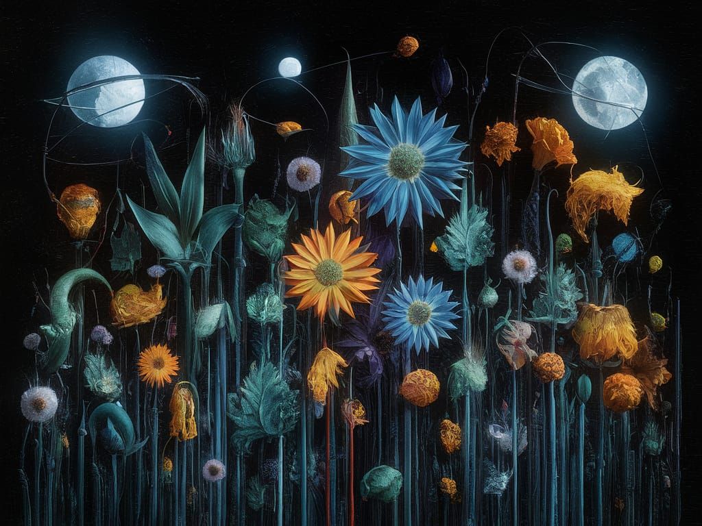 Space-Fi Flower Parchment Craft