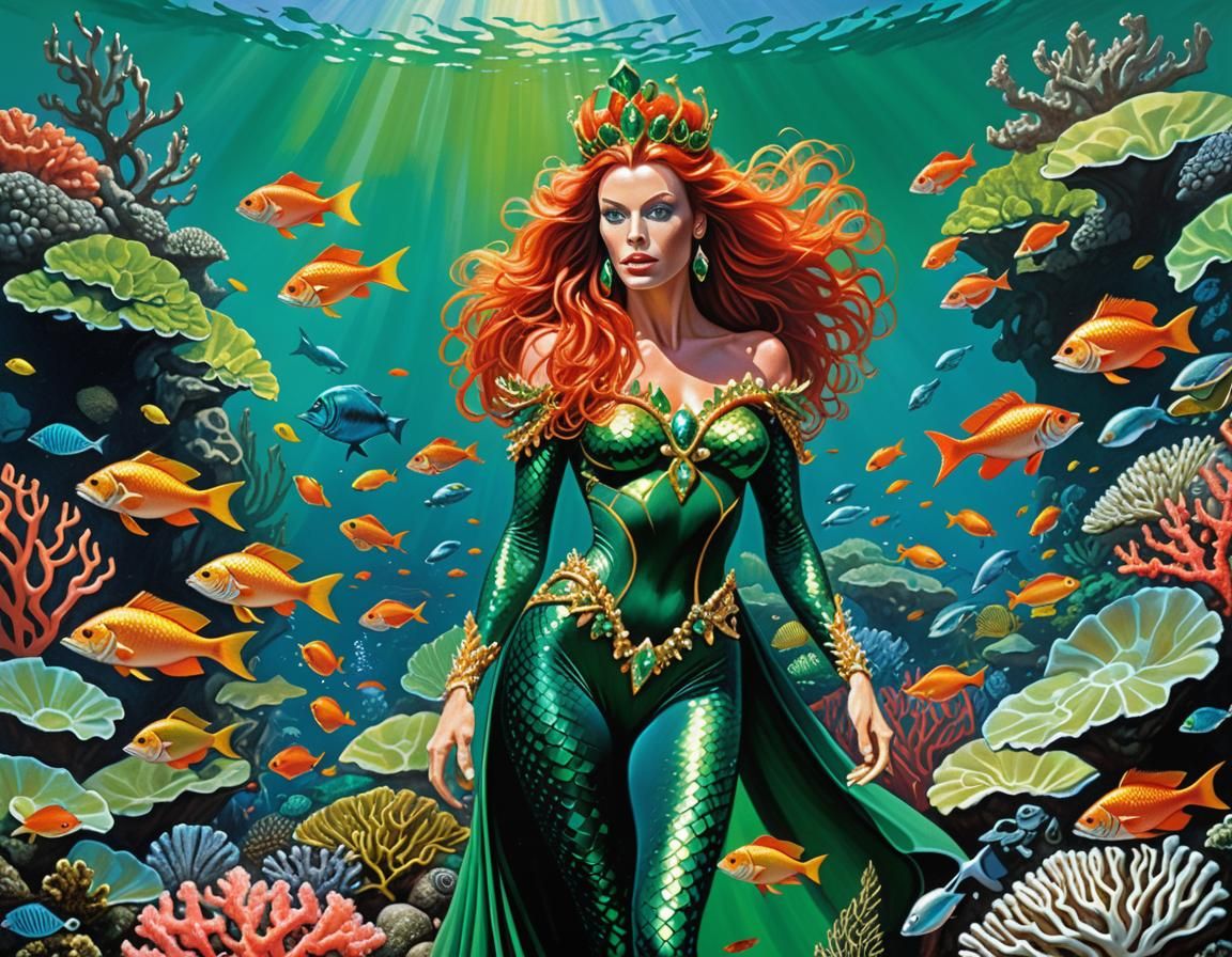 Queen Mera in Emerald Splendor