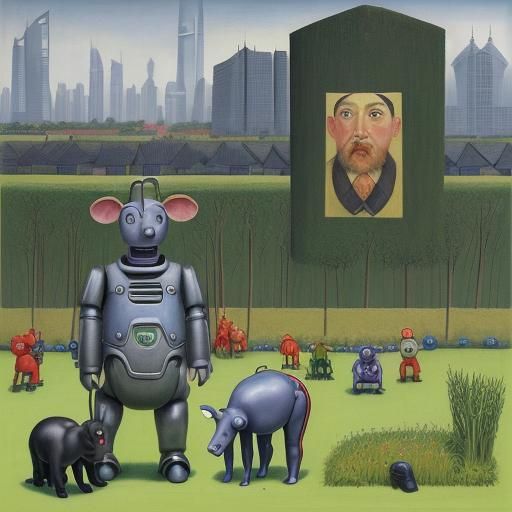 Eeyore's Shanghai Nightmare: Robots in Renaissance Style