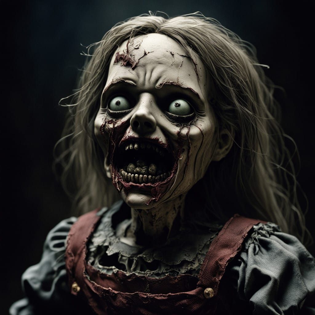 Decrepit Doll Consumes Human Limb in Grotesque, Photo-Realis...