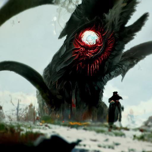 Sinister Ouroboros Inspired by Greg Rutkowski