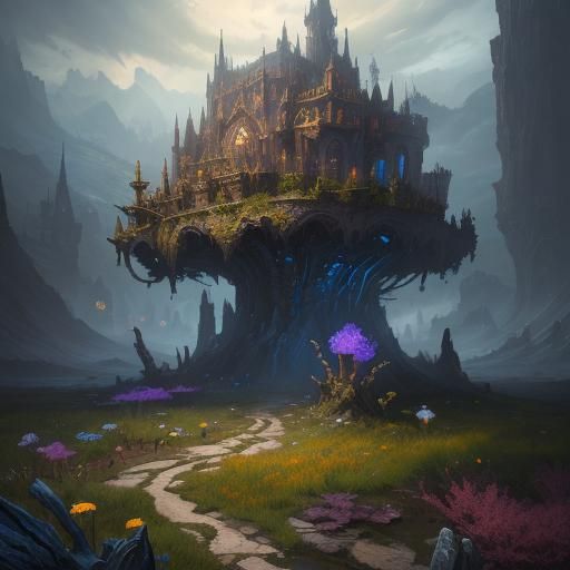 Detailed Mushroom Matte Painting in 8K Resolution