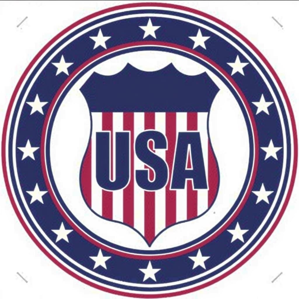 Patriotic Shield Emblem with Stars in Graphic Design