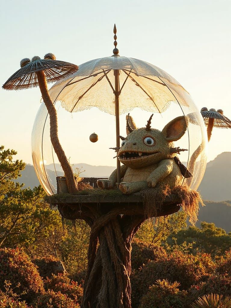 Weirdo on a String Lives in Parasoltreehouse