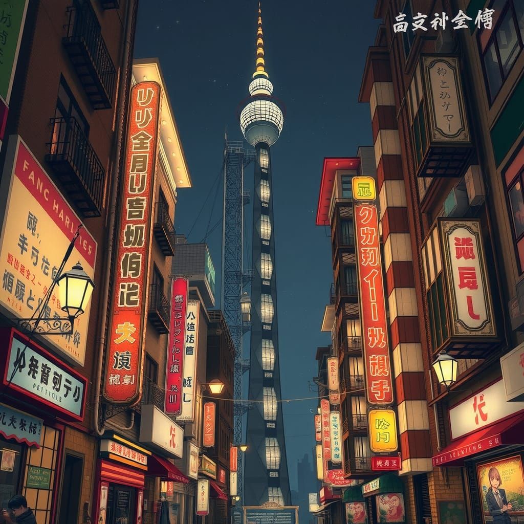 Fairy-Lit Buildings in Sentimental Grungepunk Style